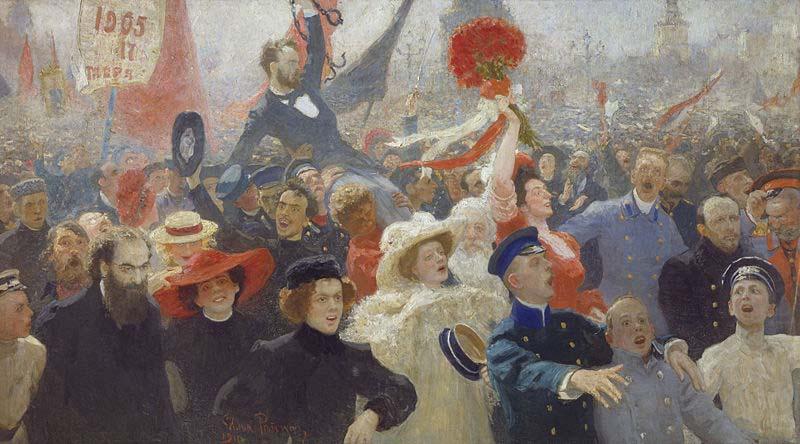 Ilya Repin 17 October 1905,